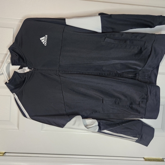 Adidas Black and White Track Jacket - Picture 1 of 3